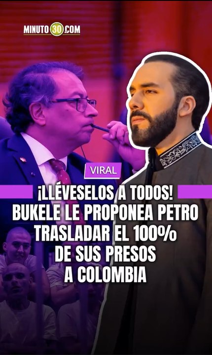 El presidente de El Salvador le respondió de frente a Gustavo Petro tras ser acusado de tener "campos de concentración".