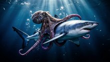 Giant Octopus vs Shark