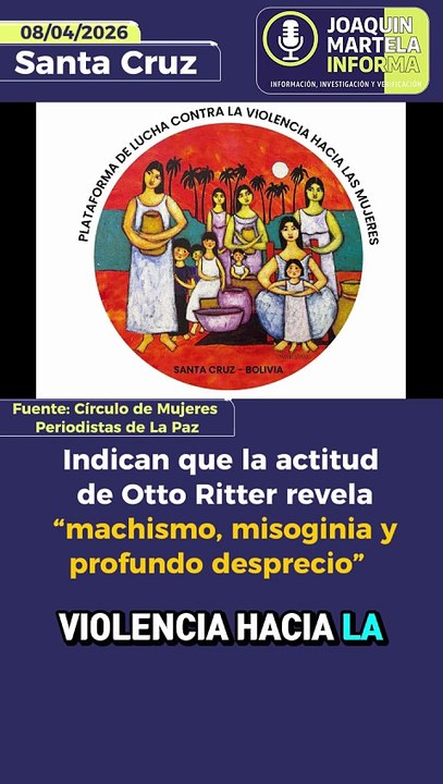 Denuncian que la actitud de Otto Ritter revela “machismo, misoginia y desprecio”