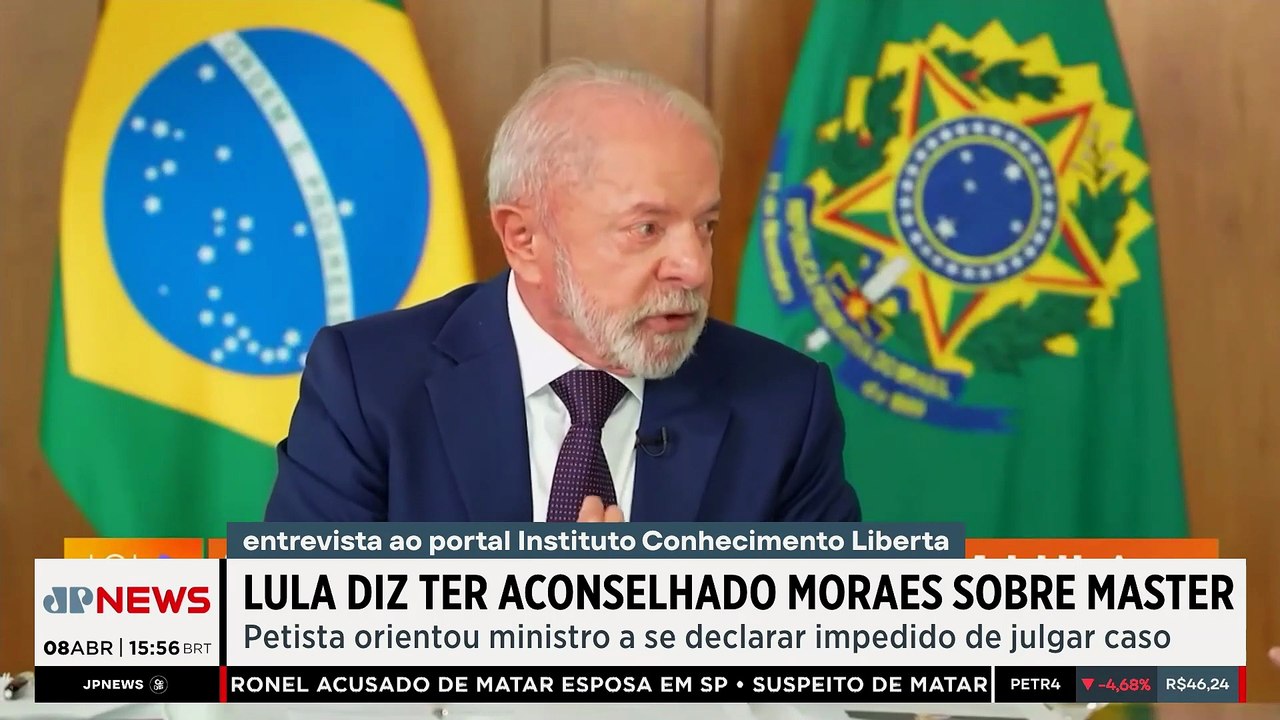 Lula diz ter aconselhado Moraes sobre o Banco M...