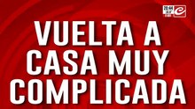 La vuelta a casa muy complicada