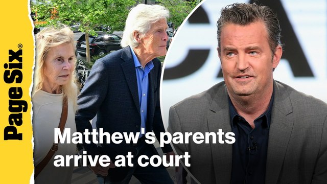 Matthew Perry's mother and stepfather arrive at court for 'Ketamine Queen' sentencing