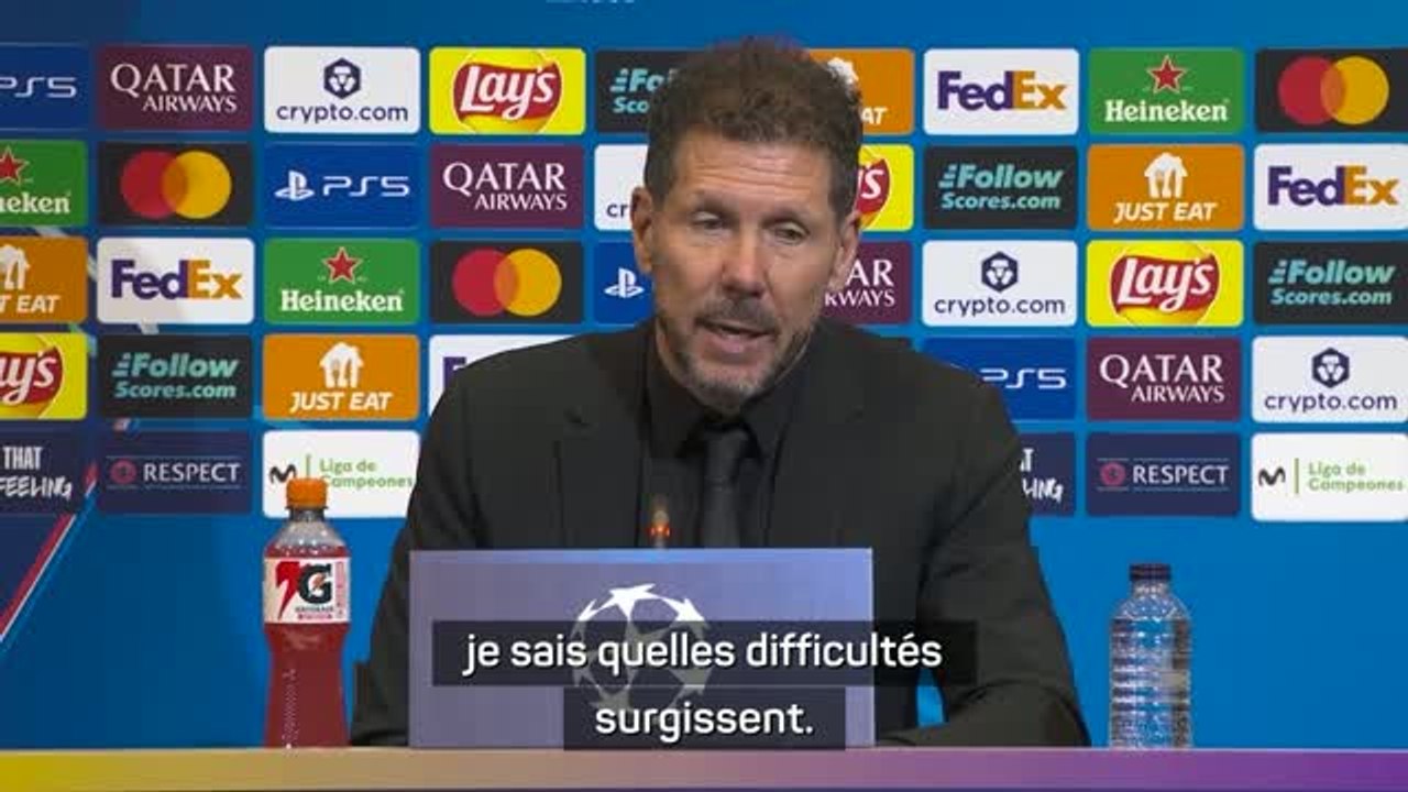 Atlético - Simeone satisfait de l’efficacité de son équipe après la victoire contre le Barça