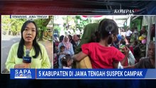 Kasus Suspek Campak di Jawa Tengah Meningkat, Gubernur Ahmad Luthfi Tinjau Vaksinasi