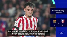Handball or not? Atletico and Barca debate Pubill penalty claim
