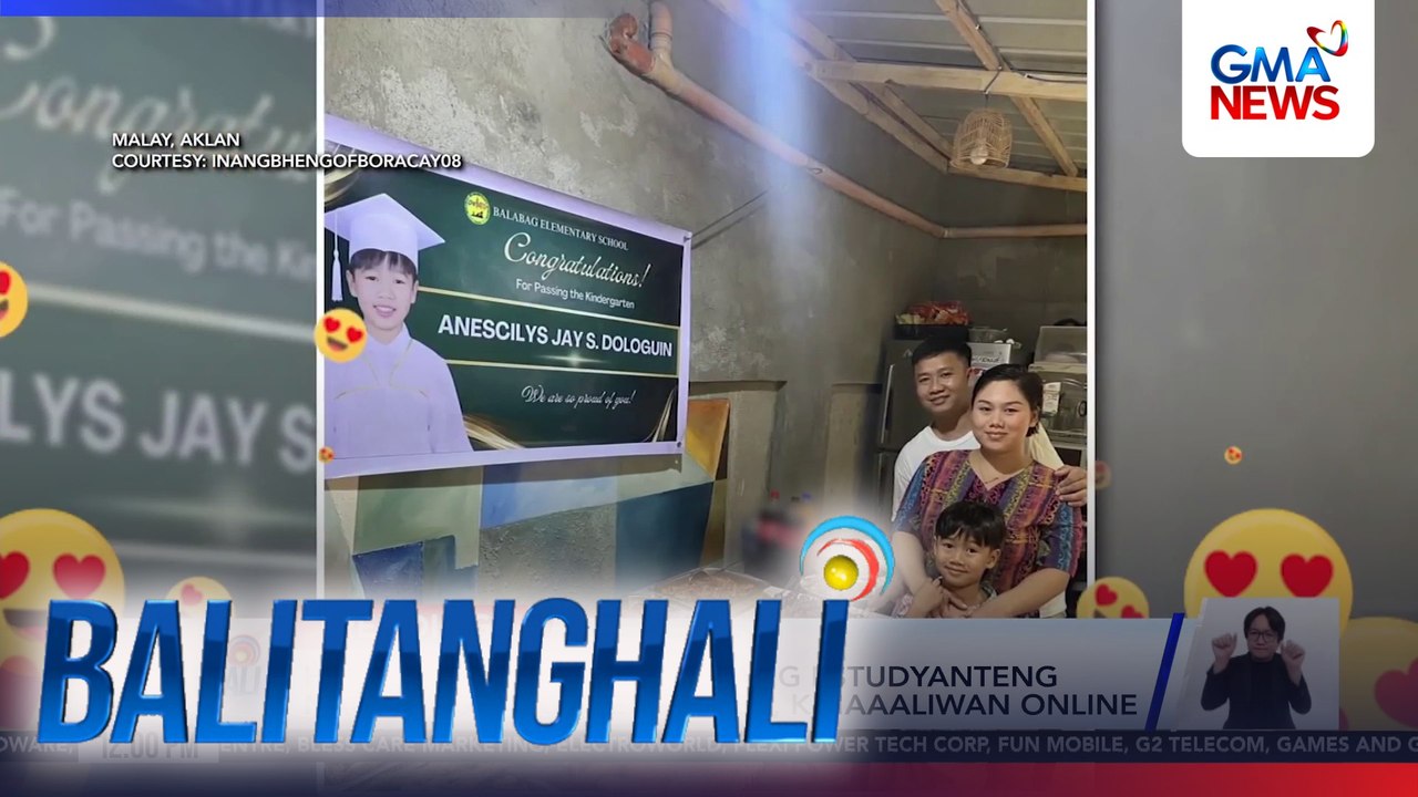 Hiling na tarpulin ng isang estudyanteng nagtapos sa kindergarten, kinaaaliwan online | Balitanghali