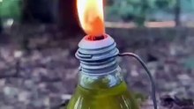 Glow From Waste: DIY Oil Lamp Using an Old Light Bulb