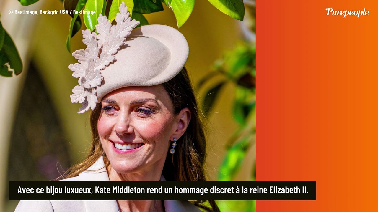 Avec ce bijou luxueux, Kate Middleton fait un clin d'oeil discret à la reine Elizabeth II