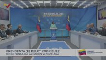 Mensaje a la nación Delcy Rodríguez