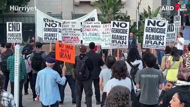 ABD ve İsrail'in İran'a karşı saldırıları protesto edildi