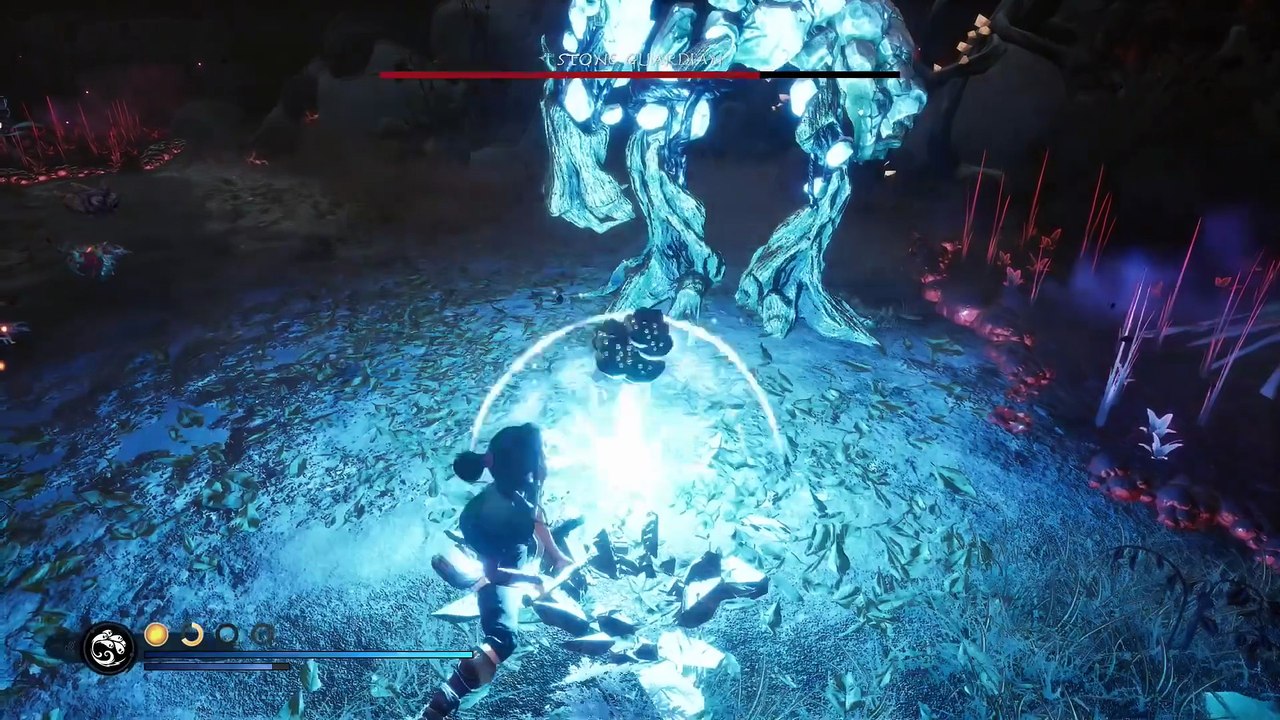 Kena: Bridge of Spirits Boss Fight -  Stone Guardian