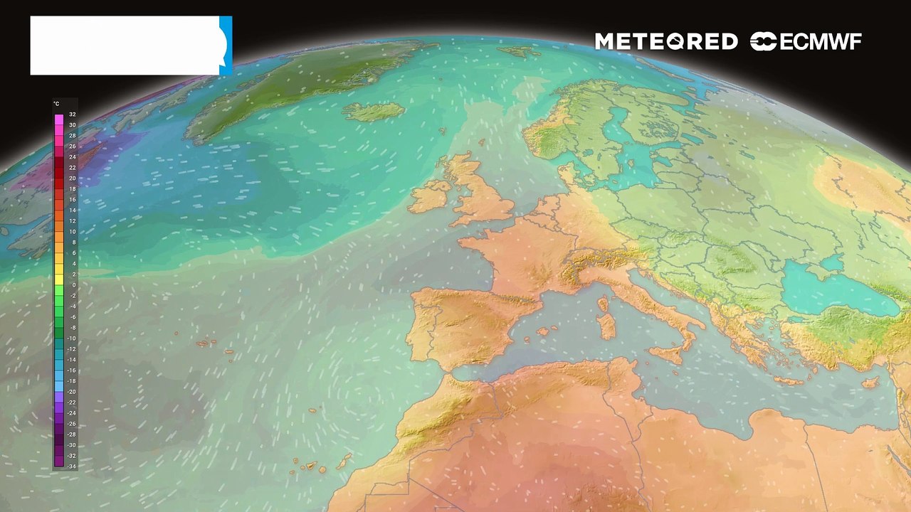 Am Samstag liegen die 850-hPa-Temperaturen über Deutschland stark kontrastiert: