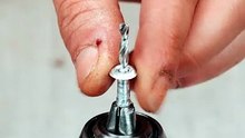 Simple trick for drilling into wood 🔩