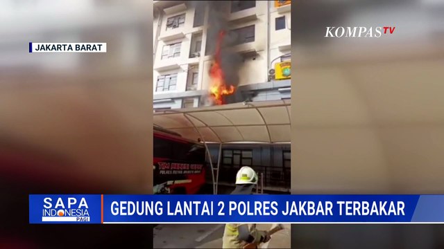 Kebakaran Gedung Satreskrim Polres Metro Jakarta Barat, 13 Unit Damkar Dikerahkan