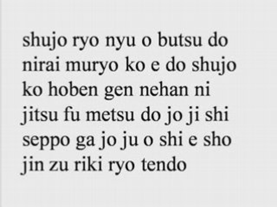 Slow gongyo