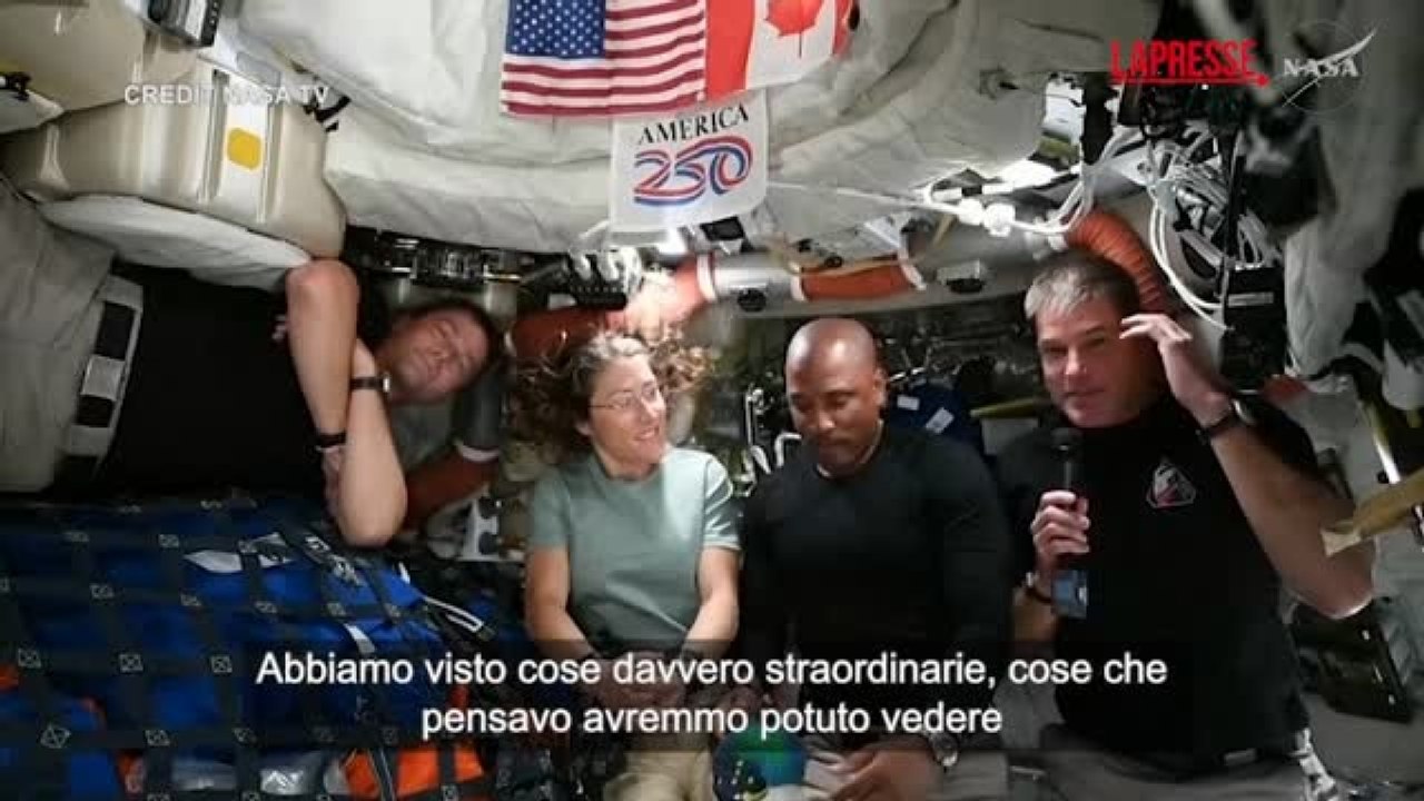 L'equipaggio di Artemis II: «Abbiamo visto cose davvero straordinarie»