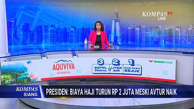 Presiden Prabowo Sebut Biaya Haji Turun Rp2 Juta Meski Harga Avtur Naik | KOMPAS SIANG
