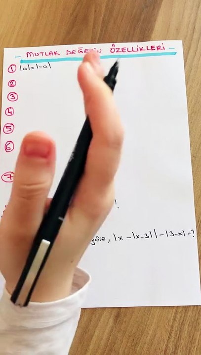 Matematik Mutlak Değer