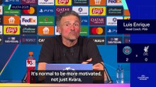 Enrique hails Kvaratskhelia's mentality after Liverpool win