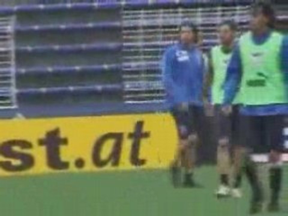 Azzurri training in Baden