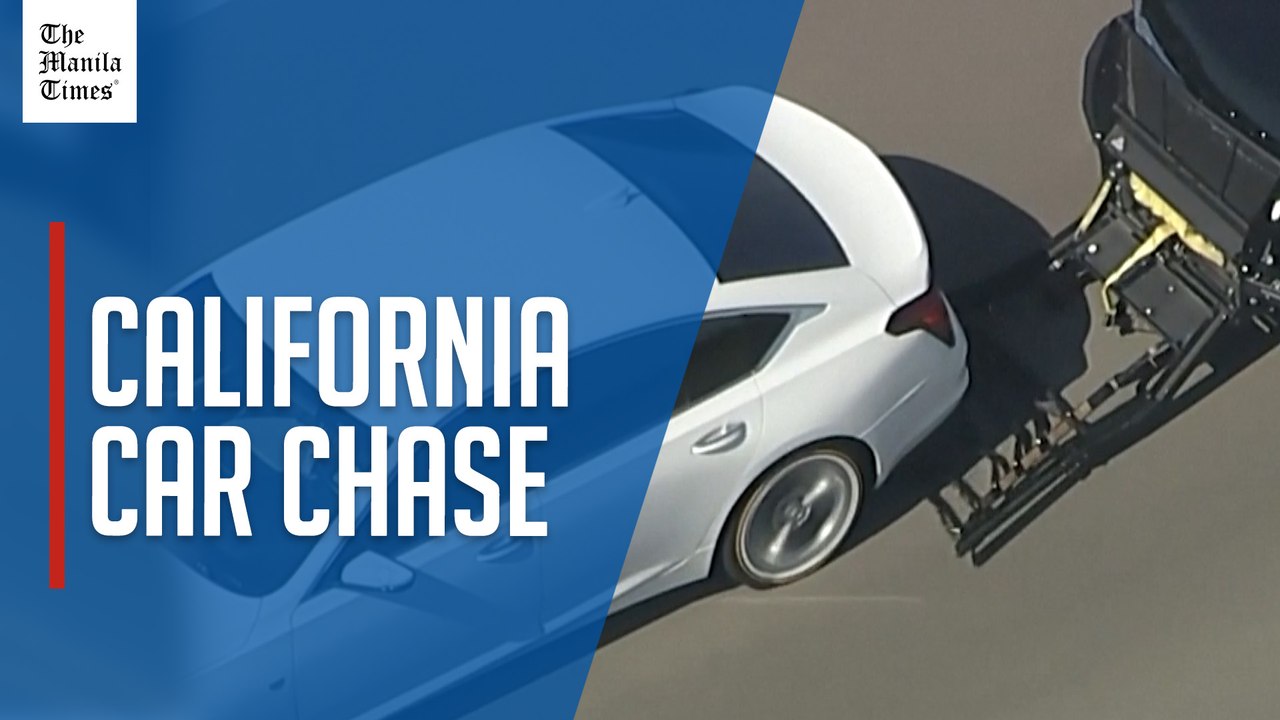 Dramatic video shows California car chase ending in violent crash