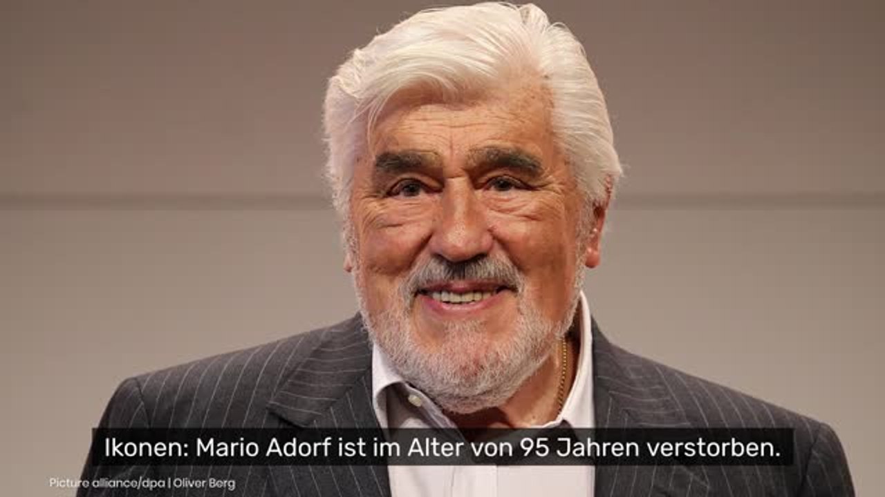Mario Adorf ist tot: Schauspiel-Legende mit 95 Jahren gestorben - Manager enthüllt Todesursache
