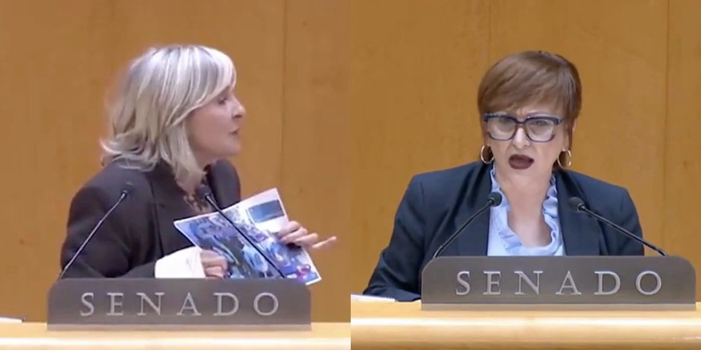 María Caballero (UPN) tritura a una senadora del PSOE por acusar a la derecha de "sacar a pasear a una ETA muerta"