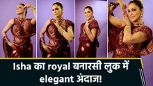 Isha Koppikar ने सोशल मीडिया पर शेयर किया अपना royal अवतार,  बनारसी साड़ी में दिखा class और grace