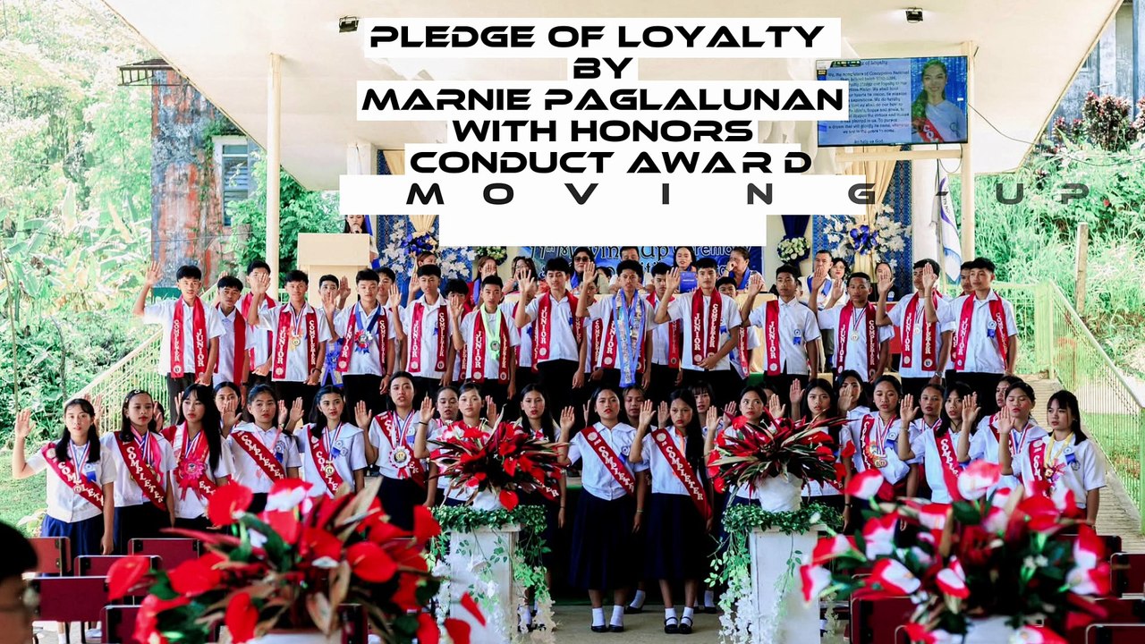 Marnie Paglalunan pledge of loyalty