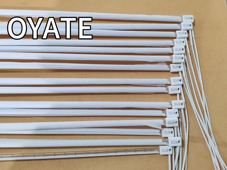 SK15 780mm 2000w 3000w White Infrared Heating Lamp Quartz Halogen Heat Lamp