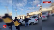 İstanbul Başakşehir'de kaza sonrası yol ortasında kavga: Sürücüye yumruklarla saldırdı