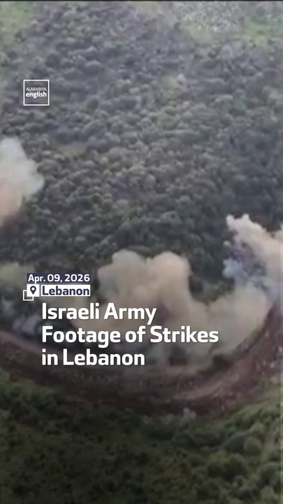 Israeli Army Footage of Strikes in Lebanon