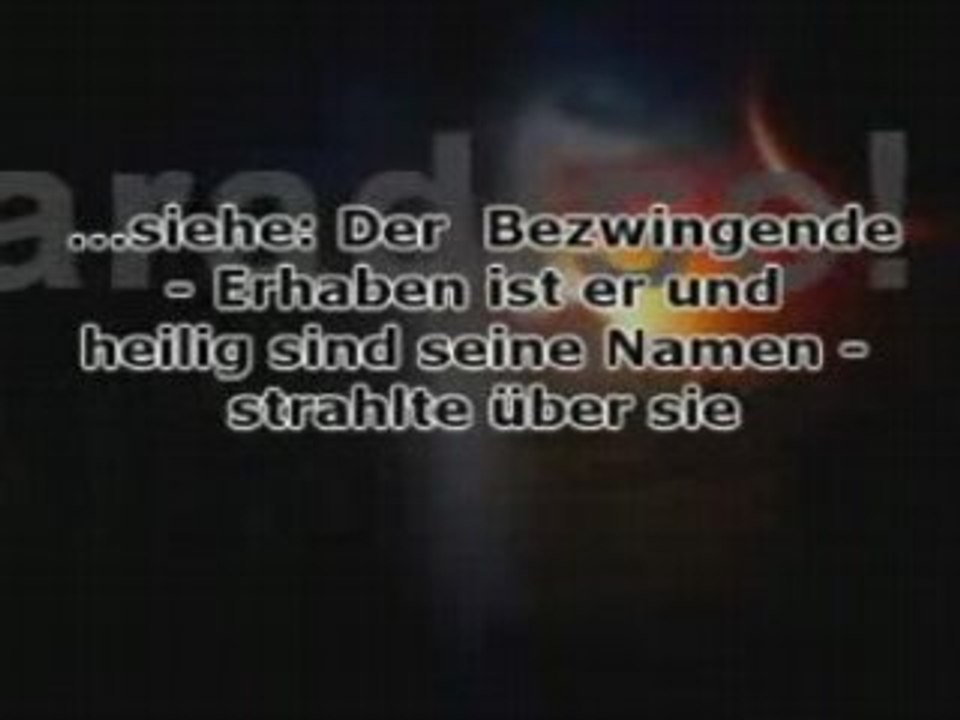 ...Ein Treffen mit Allah, dem Erhabenen