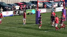Tries from Camborne in their recent victory at Barnstaple, a result which moved the Cornish outfit 10 points clear at the top of the National League Two West table with just three games remaining. Video courtesy of Camborne RFC