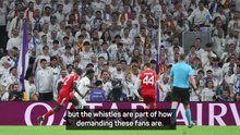 Whistles at Vinicius 'a demand from the fans' - Arbeloa