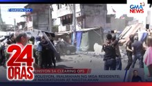 Demolisyon, inalmahan ng mga residente; may nagbatuhan at nagtulakan | 24 Oras