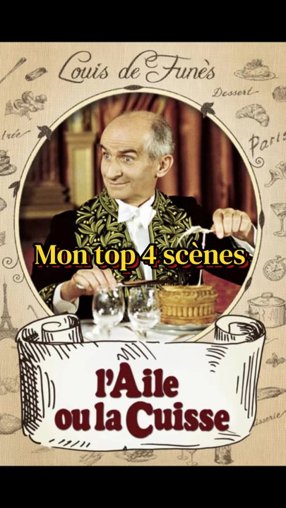 Mon top 4 scènes du film L’Aile où la Cuisse avec Louis de Funès et Coluche 😋