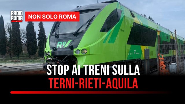 Terni–Rieti–L’Aquila, stop ai treni per un mese: lavori e bus sostitutivi