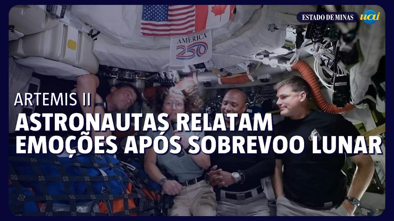 Tripulação descreve sensação única durante sobrevoo lunar