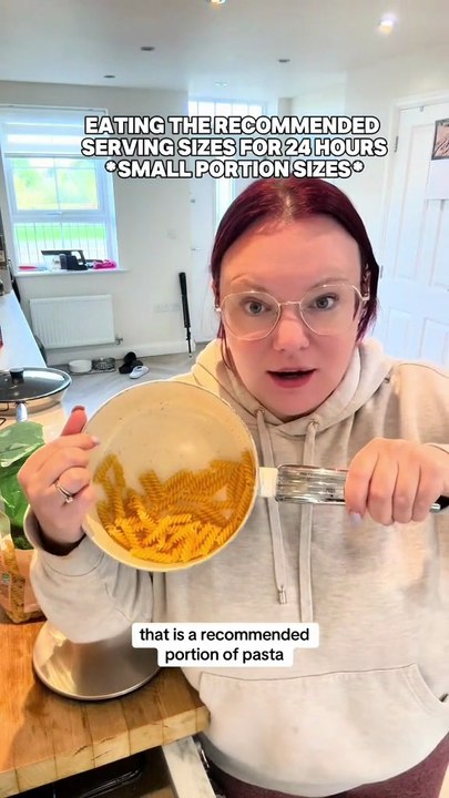 Eating the recomended portion sizes for 24 hours wieiad whatieatinaday eatwithme foodtok foodreview spendthedaywithme wieiadrealistic Nicole