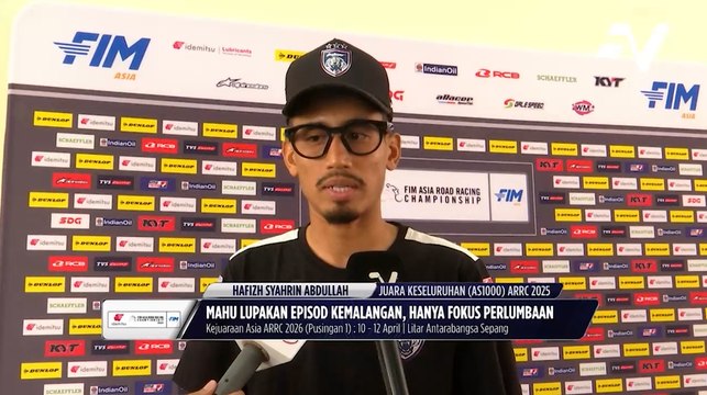 Hafizh Syahrin ketepi episod kemalangan, tekad fokus sepenuhnya musim baru ARRC