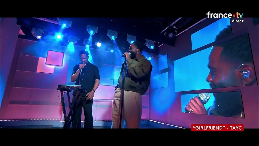Tayc chante "Girlfriend" avec CJM'S sur le plateau de "C à vous"