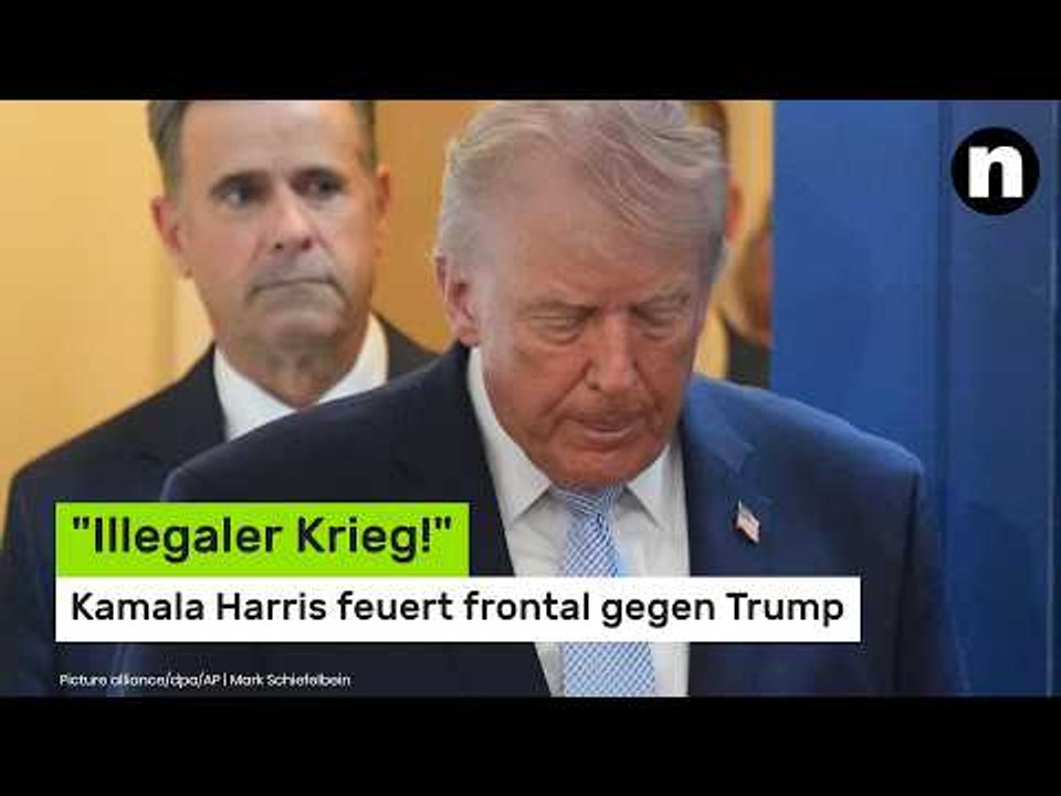 'Illegaler Krieg!' Kamala Harris feuert frontal gegen Trump