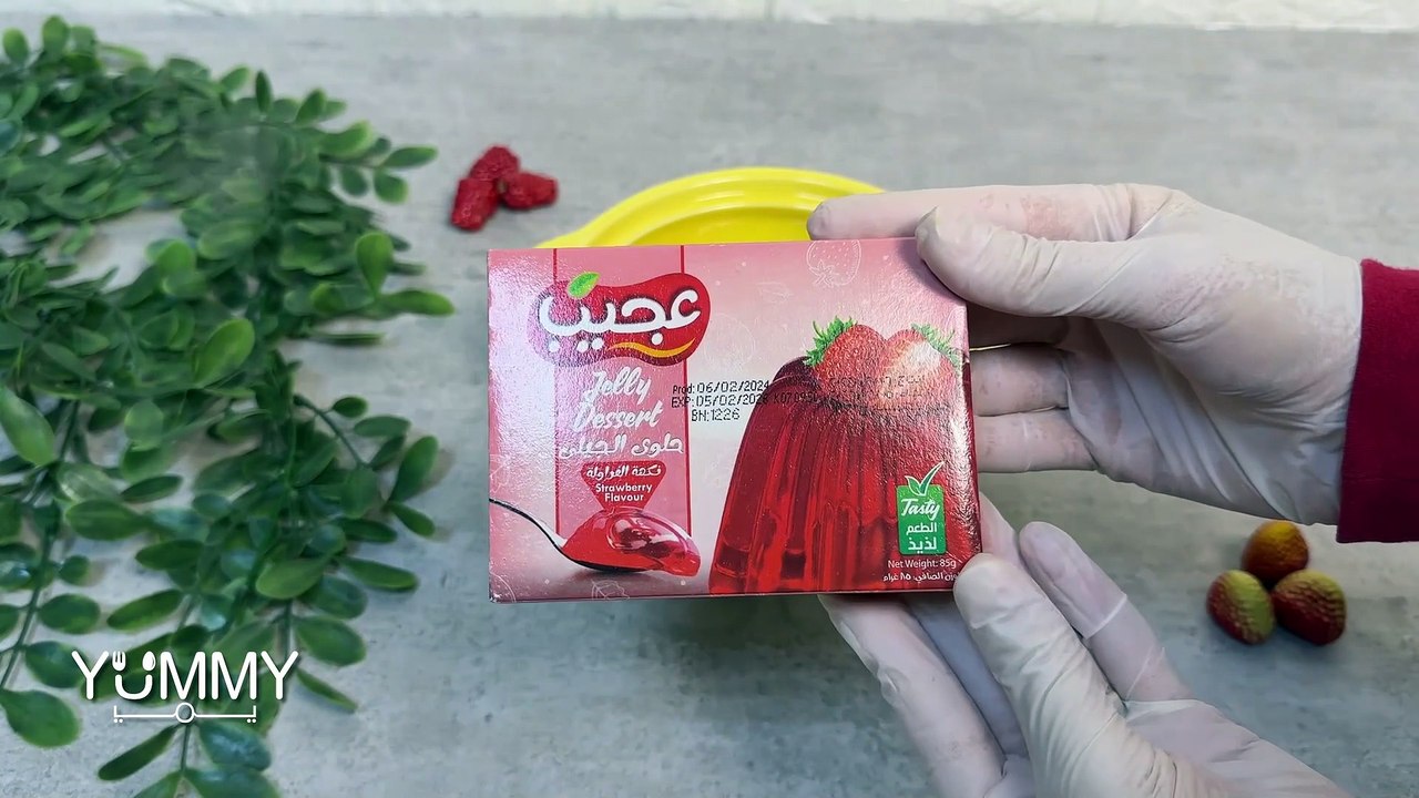 تحلية جيلي سريعة ومنعشة بكوب حليب فقط! أسهل وأط...