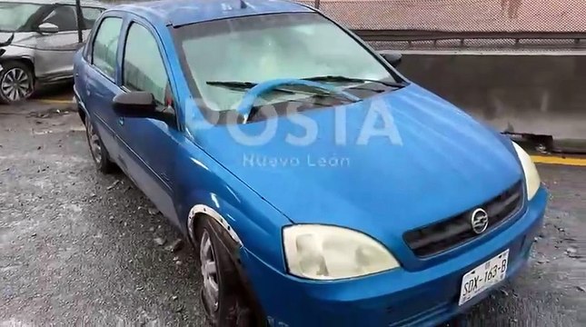 Colapsa vialidad tras choque múltiple en carretera a Laredo; hay dos lesionados