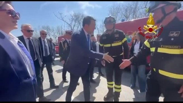 Crollo ponte sul Trigno, sopralluogo del ministro Salvini