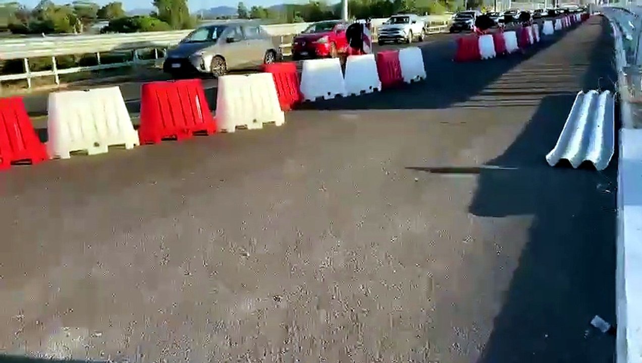 Cantieri sulla 195: rallentamenti, caos e disagi