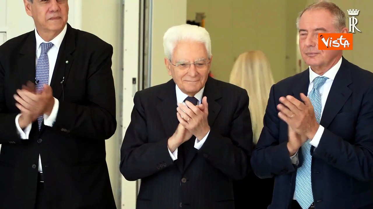 Mattarella all'inaugurazione Space Smart Factory di Thales Alenia Space Italia