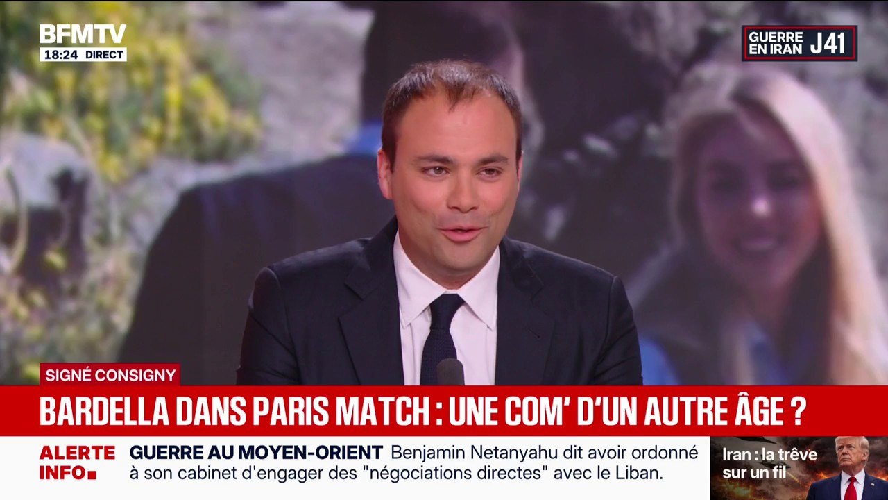 SIGNÉ CONSIGNY - Jordan Bardella dans Paris Match: “Pas besoin d’être enquêteur à la police judiciaire pour se rendre compte que c’est une mise en scène”, estime Charles Consigny