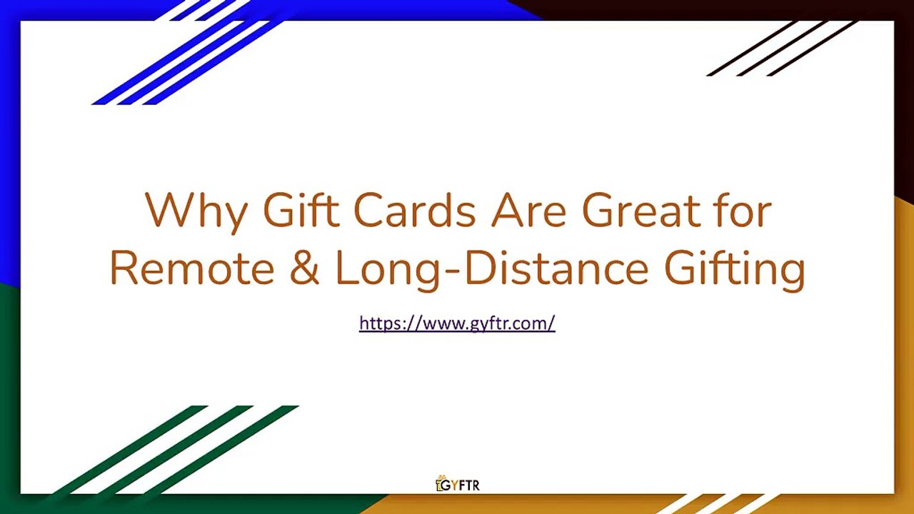 Why Gift Cards Are Great for Remote & Long-Distance Gifting